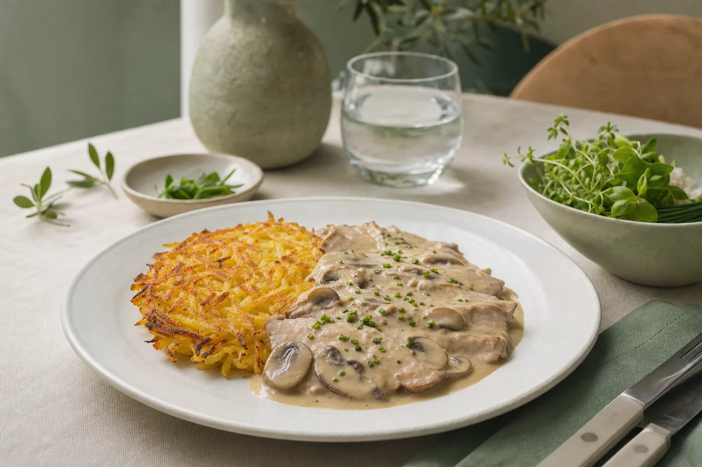 Zürcher Geschnetzeltes mit Butterrösti